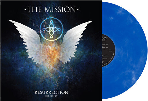 Mission - Resurrection - Best Of - Blue White Marble Vinyl Record