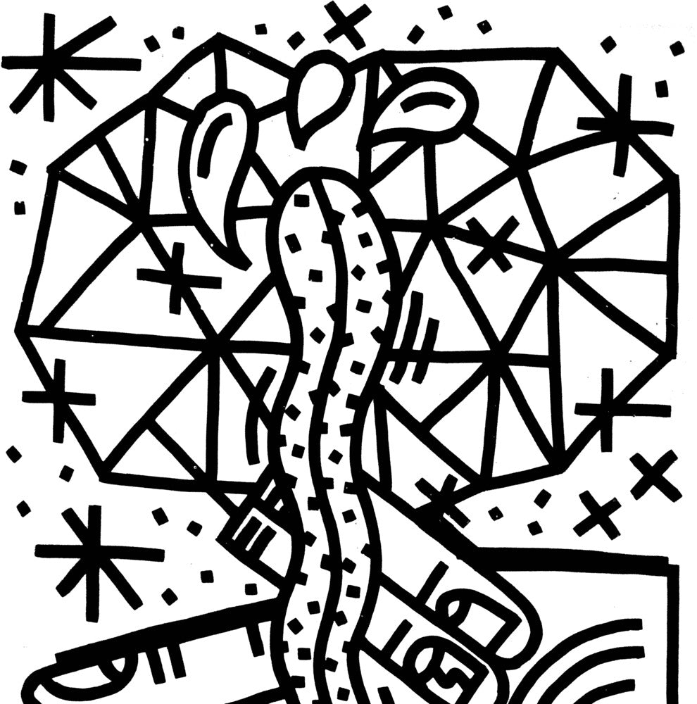 Chrisman - Makila - White W/Black Splatter (Blk) [Colored Vinyl] (Wht) Vinyl Record