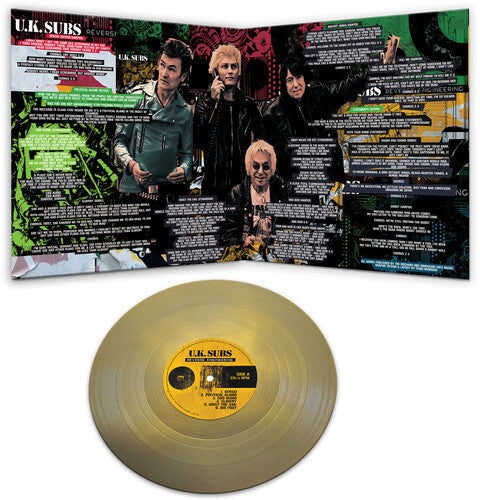 UK Subs - Reverse Engineering - Gold Vinyl Record