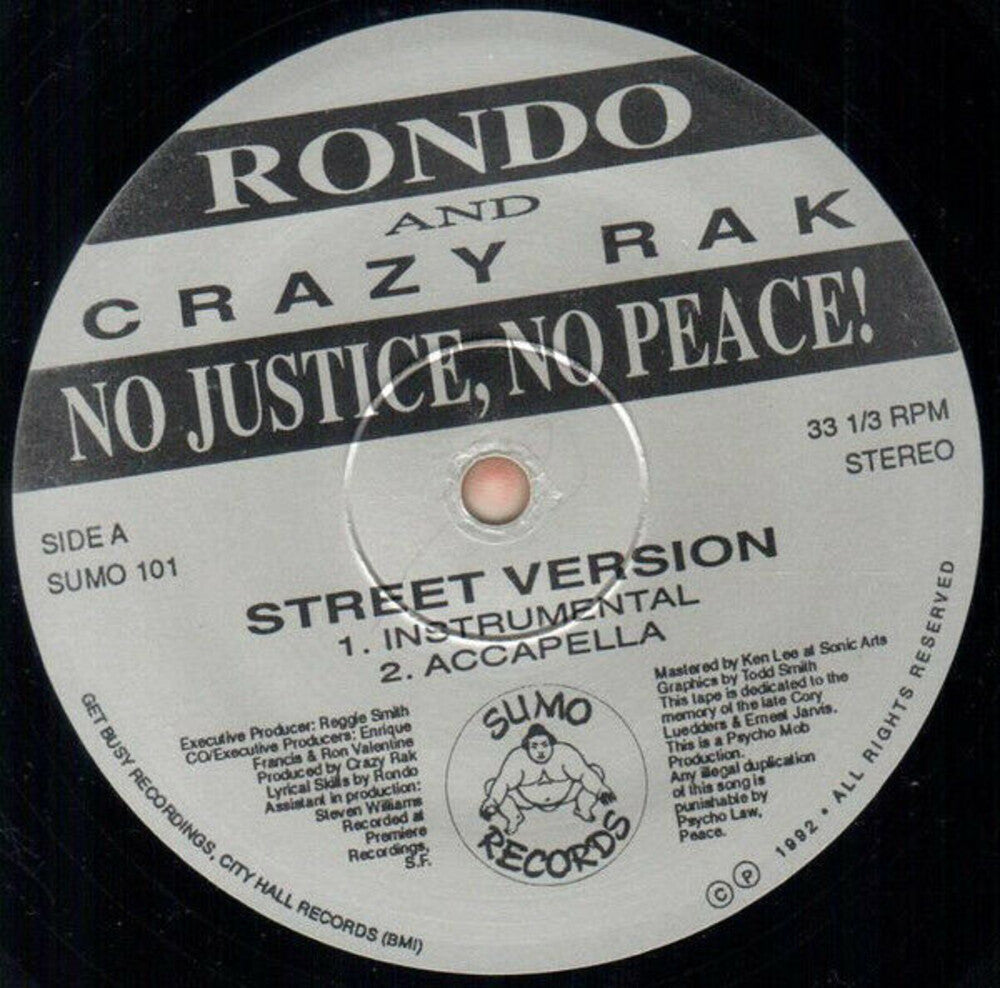 No Justice, No Peace [LP] Vinyl Record