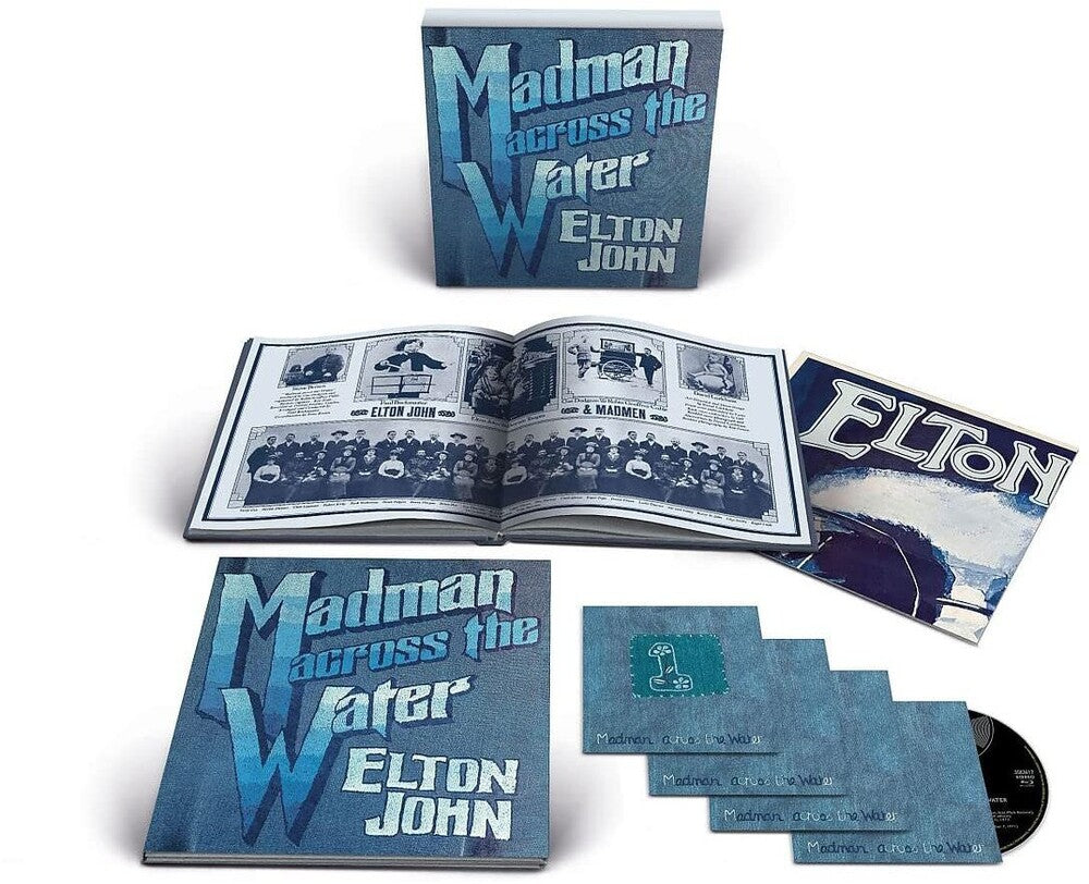 the album cover for Elton John - Madman Across The Water: 50th Anniversary Edition [Super Deluxe 3CD/Blu-ray]