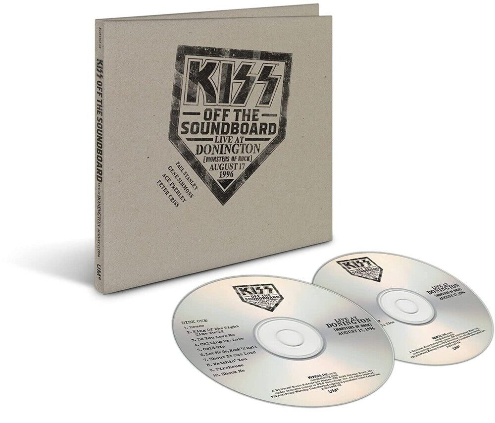 the album cover for KISS - Kiss Off The Soundboard: Donington 1996 (Live) [2CD]