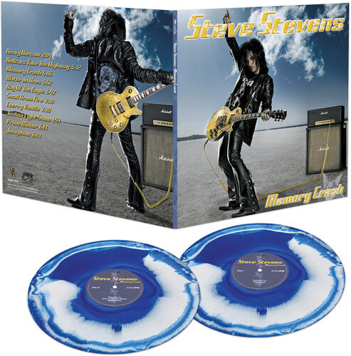 Steve Stevens - Memory Crash - Blue/white Haze Vinyl Record
