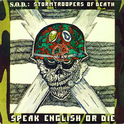 S.O.D. - Speak English Or Die - Limited Olive Green & Red Splatter Colored Vinyl Vinyl Record