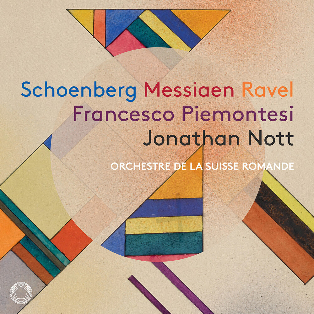 the album cover for Messiaen / Piemontesi - Schoenberg Messiaen & Ravel