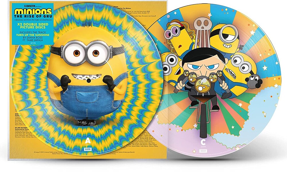Minions [Movie] - Minions: The Rise Of Gru [Picture Disc 2LP] Vinyl Record
