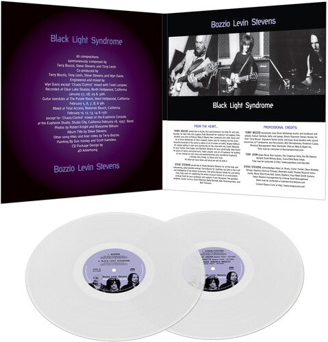 Bozzio Levin Stevens - Black Light Syndrome - Clear Vinyl Record