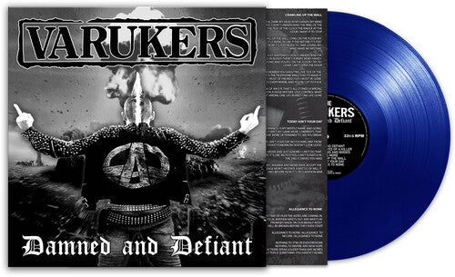 Varukers - Damned & Defiant - Blue Vinyl Record