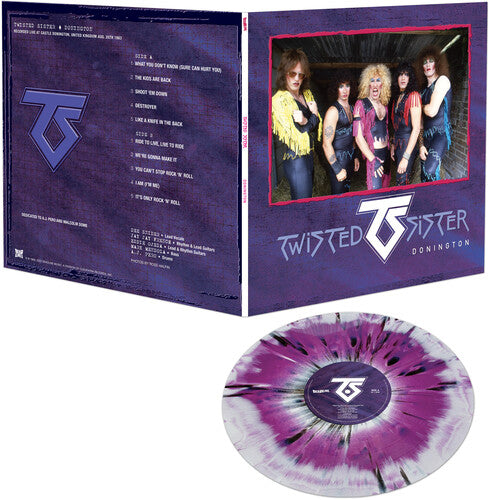 Twisted Sister - Donington [Purple/Black/White Splatter] Vinyl Record
