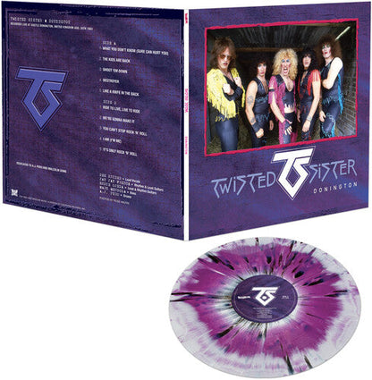 Twisted Sister - Donington [Purple/Black/White Splatter] Vinyl Record