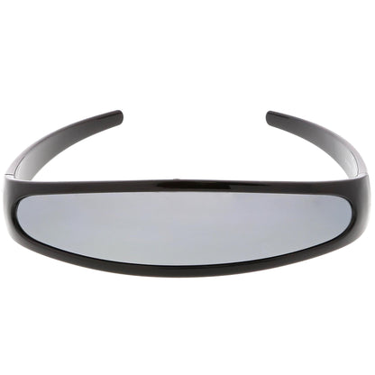 Retro Futuristic 1980's Disco Wrap Around Space Sunglasses 8964
