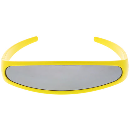 Retro Futuristic 1980's Disco Wrap Around Space Sunglasses 8964