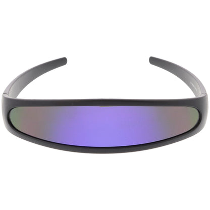 Retro Futuristic 1980's Disco Wrap Around Space Sunglasses 8964