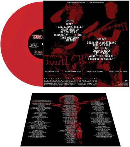 Total Chaos - In God We Kill - RED Vinyl Record