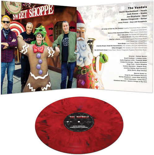 The Vandals - 25TH ANNUAL CHRISTMAS FORMAL [Red & Black Marble] Vinyl Record