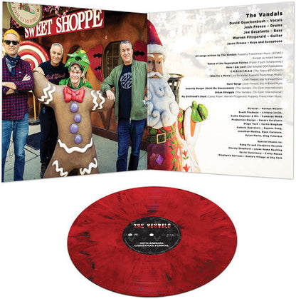 The Vandals - 25TH ANNUAL CHRISTMAS FORMAL [Red & Black Marble] Vinyl Record