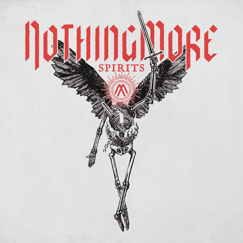 the album cover for Nothing More - Spirits - Red W/Black Swirl (Blk) [Colored Vinyl] (Red)