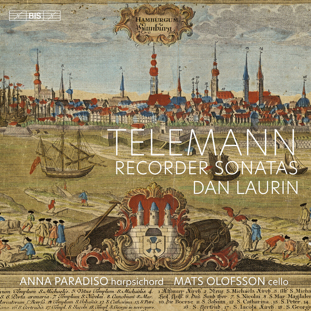 the album cover for Telemann / Laurin / Olofsson - Recorder Sonatas (Hybr)