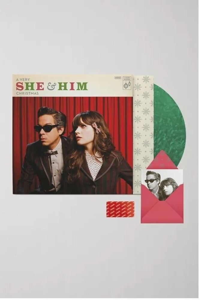 Very She & Him Christmas - Translucent Green (Grn) [LP] Vinyl Record