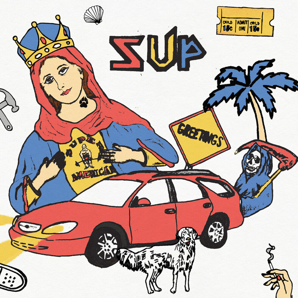 Sup - Half Red / Half Blue (Blue) [Colored Vinyl] (Red) Vinyl Record