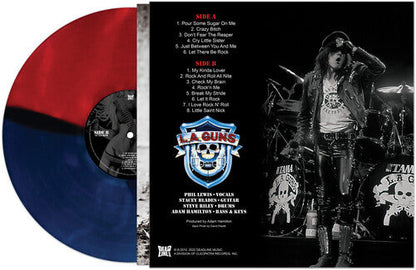 L.A. Guns - Covered In Guns - Red & Blue Vinyl Record
