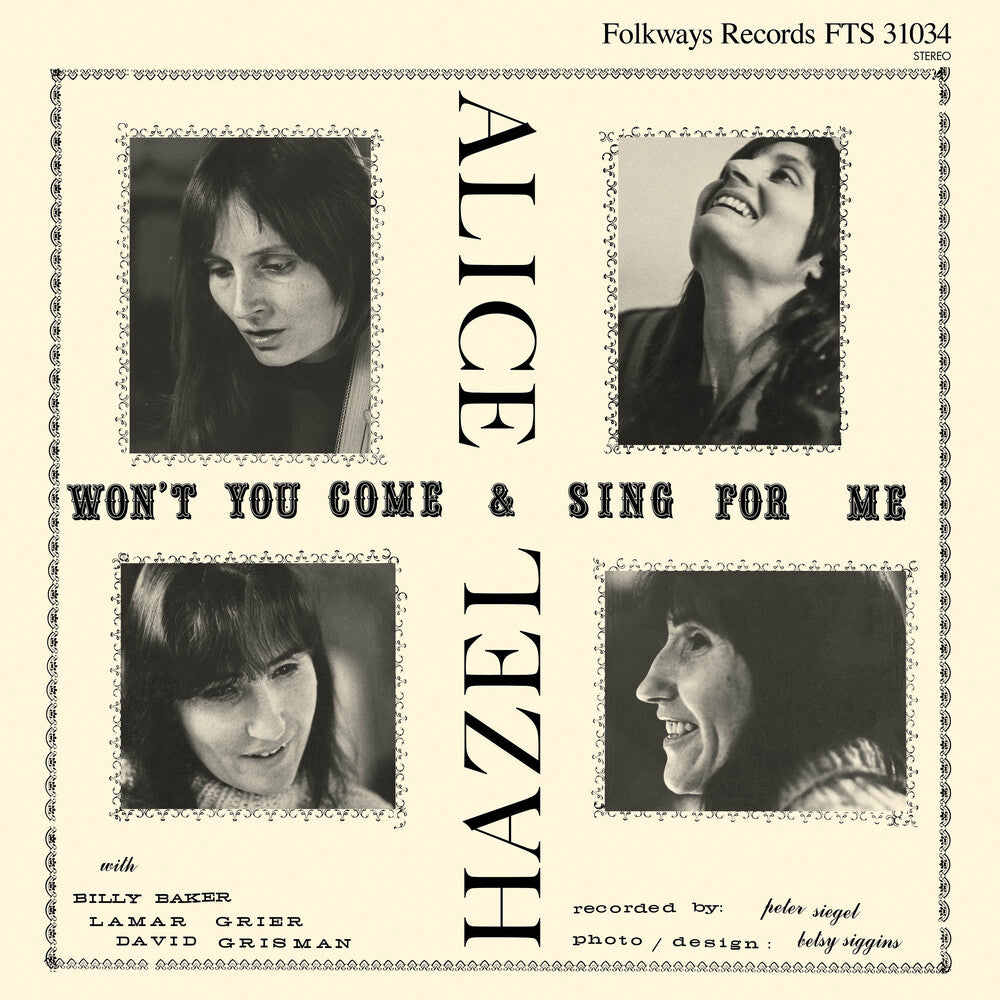 Hazel Dickens  / Gerrard,Alice - Won't You Come & Sing For Me [LP] Vinyl Record
