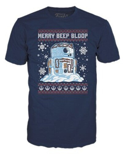 Funko Boxed Tee: - Star Wars Holiday- R2d2 Snowman- M - Collectibles