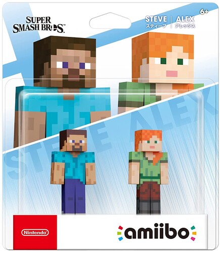 Amiibo Steve + Alex 2-pk Nsw - Amiibo Steve + Alex 2-pk Nsw - Game Accessories