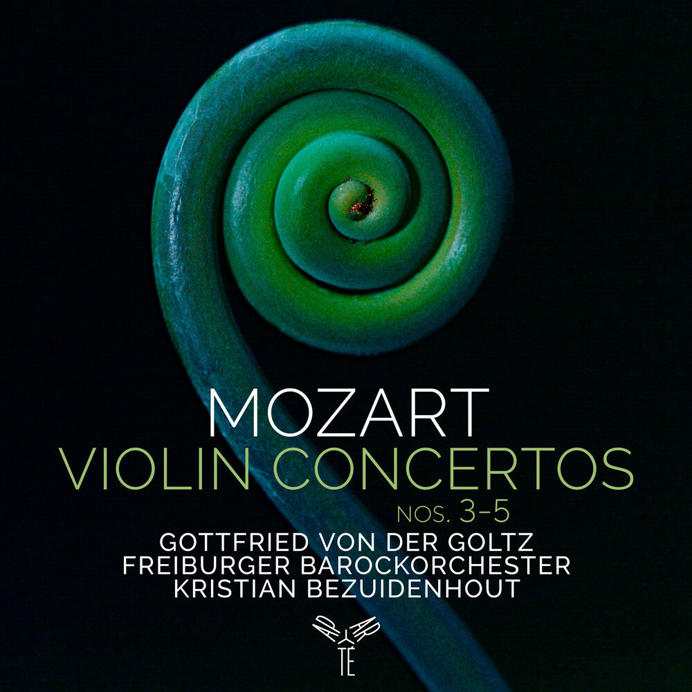the album cover for Gottfried Von Der Goltz Freiburger Barockorchester - Mozart: Violin Concertos Nos.3-5