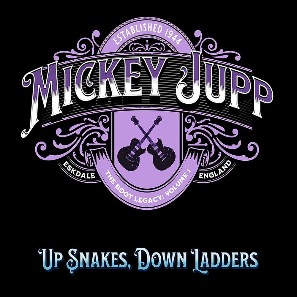 the album cover for Mickey Jupp - Up Snakes Down Ladders (Uk)