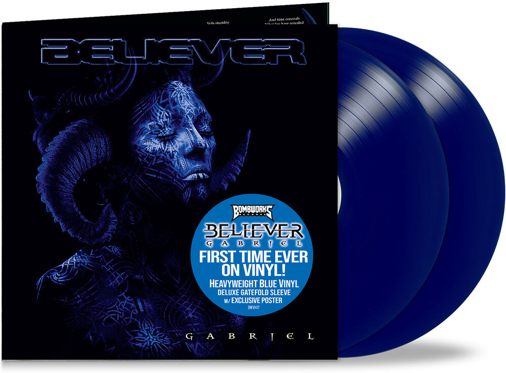 Believer - Gabriel (Blue) [Colored Vinyl] (Gate) (Post) [Remastered] Vinyl Record
