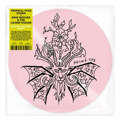 Tropical Fuck Storm & King Gizzard - Satanic Slumber Party [Pink Silkscreened] Vinyl Record