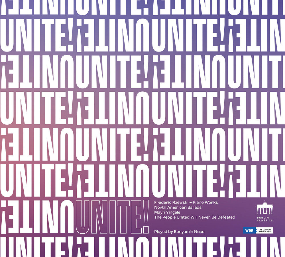 the album cover for Rzewski / Nuss - Unite (2pk)