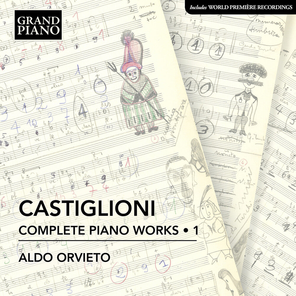 the album cover for Castiglioni / Orvieto - Complete Piano Works 1