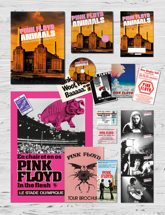 the album cover for Pink Floyd / Glenn Povey - Animals Tour: A Visual History (W/Book) [Deluxe] (Uk)