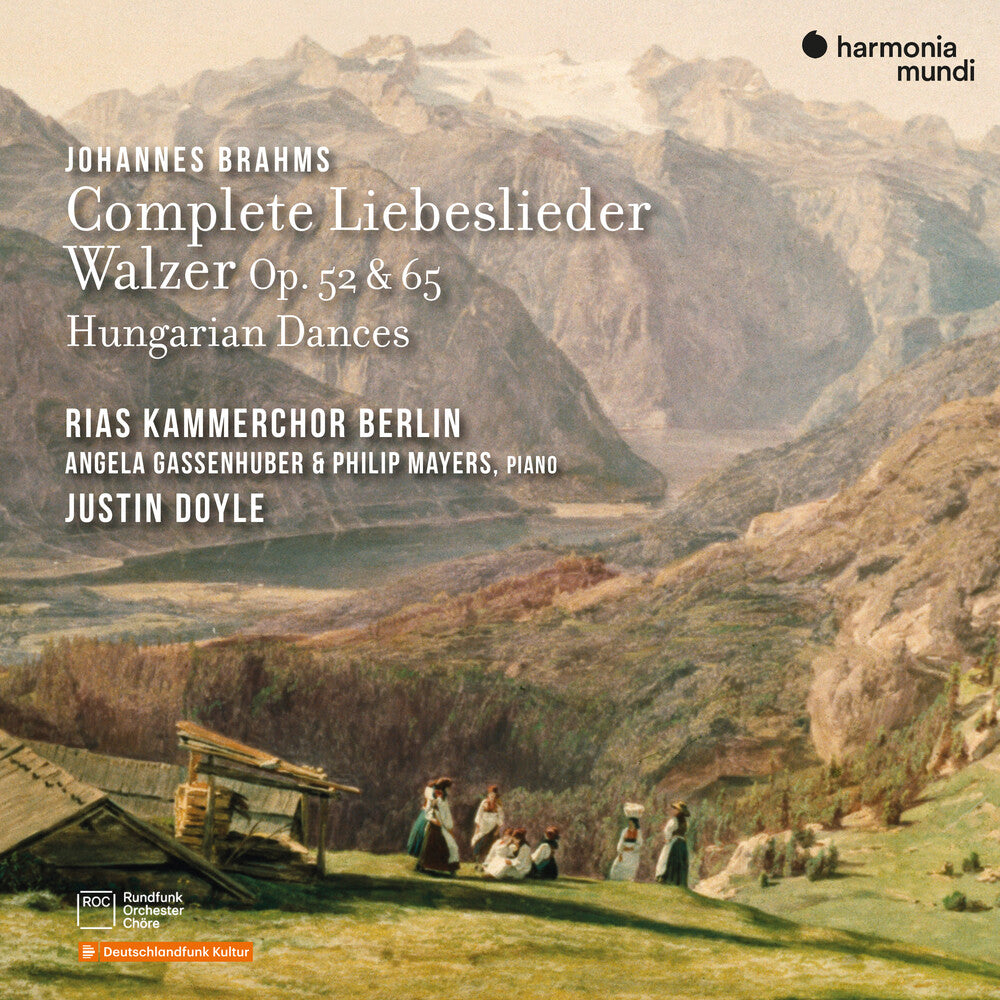 the album cover for RIAS Kammerchor - Brahms: Complete Liebeslieder Walzer Op.52 & 65