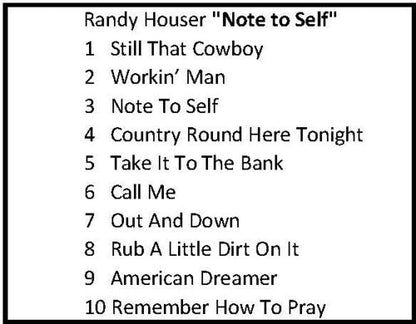 Randy Houser - Note to Self - Smokey Clear Vinyl Record