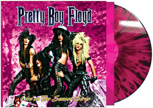 Pretty Boy Floyd - Live On The Sunset Strip [Pink & Black Splatter] Vinyl Record