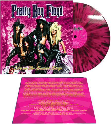 Pretty Boy Floyd - Live On The Sunset Strip [Pink & Black Splatter] Vinyl Record