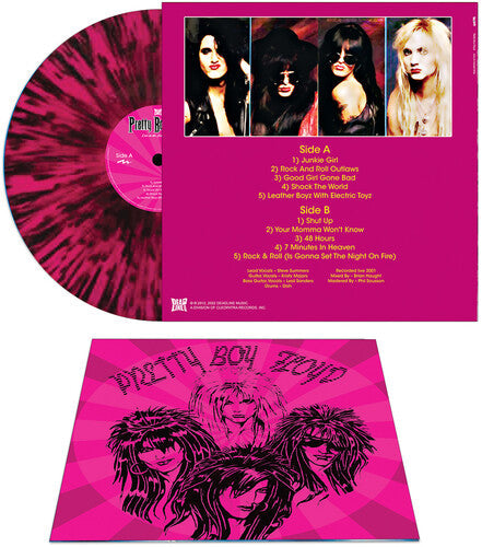 Pretty Boy Floyd - Live On The Sunset Strip [Pink & Black Splatter] Vinyl Record
