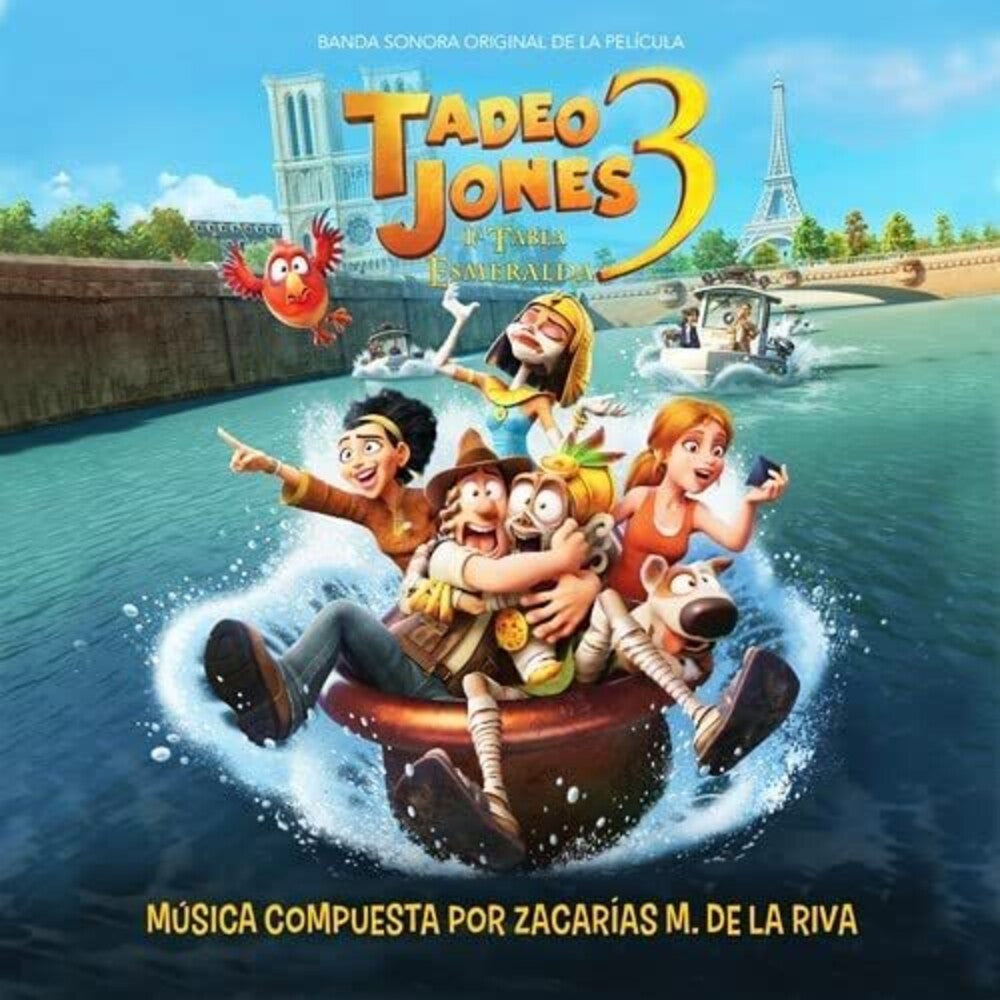 the album cover for De La Zacarias Riva  (Ita) - Tadeo Jones 3: La Tabla Esmeralda / O.S.T. (Ita)
