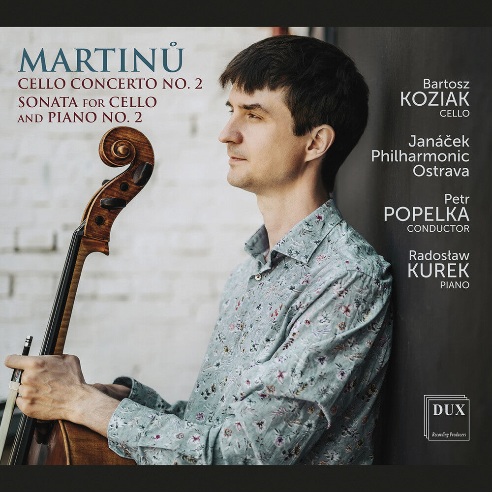 the album cover for Martinu / Janacek Philharmonic Ostrava - Martinu Cello Concerto No. 2 Sonata For Cello