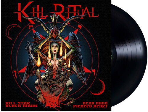 Kill Ritual - Kill Star Black Mark Dead Hand Pierced Heart Vinyl Record