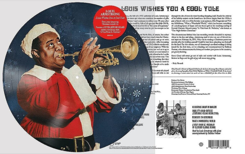 Louis Armstrong - Louis Wishes You a Cool Yule [Limited Edition Picture Disc LP] Vinyl Record