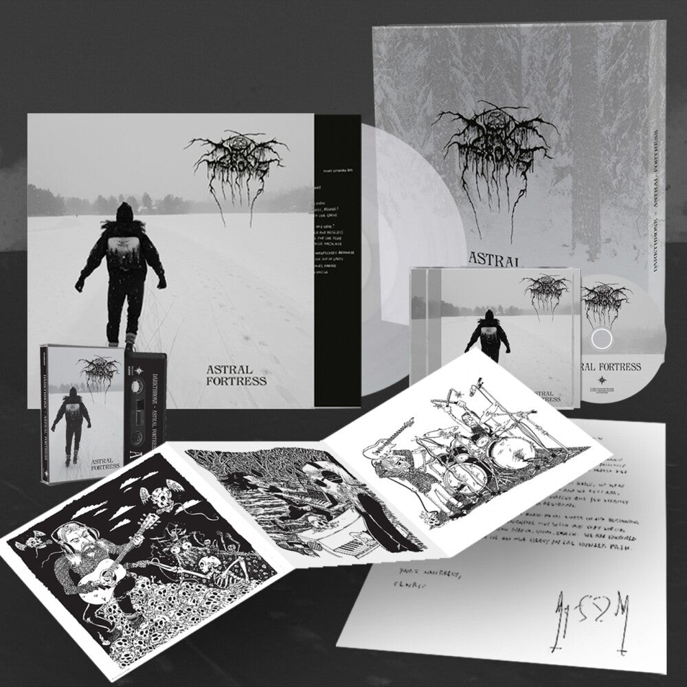 Darkthrone - Astral Fortress - Peaceville Store Exclusive Deluxe Edition, 140gm Clear Vinyl/CD/Cassette/A4 Letter/Art Prints [LP] Vinyl Record