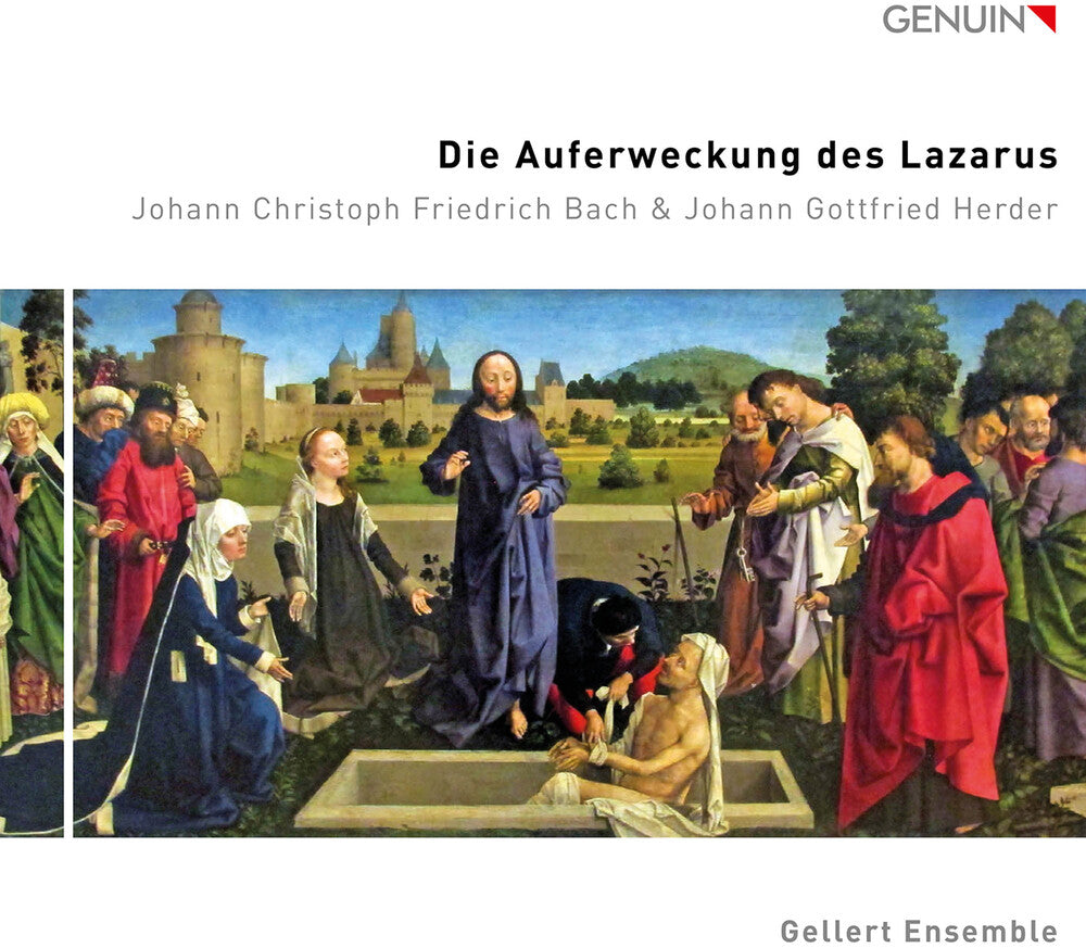 the album cover for J Bach .C. / Gellert Ensemble - Die Auferweckung Des Lazarus
