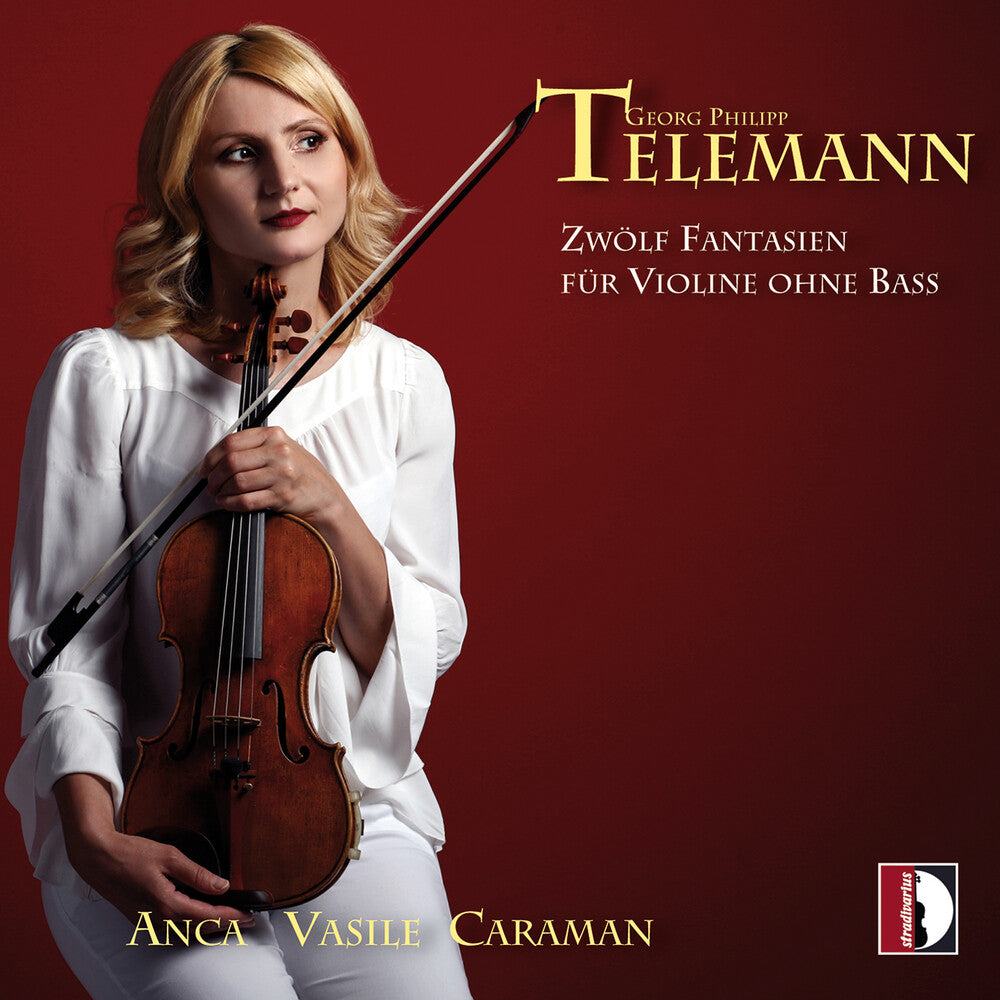 the album cover for Telemann / Anca Vasile Caraman - Zwolf Fantasien fur Violine ohne bass