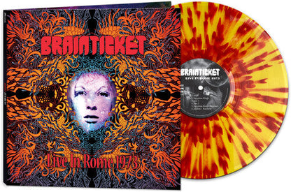 Brainticket - Live In Rome 1973 - Red/yellow Splatter Vinyl Record