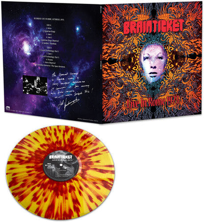 Brainticket - Live In Rome 1973 - Red/yellow Splatter Vinyl Record