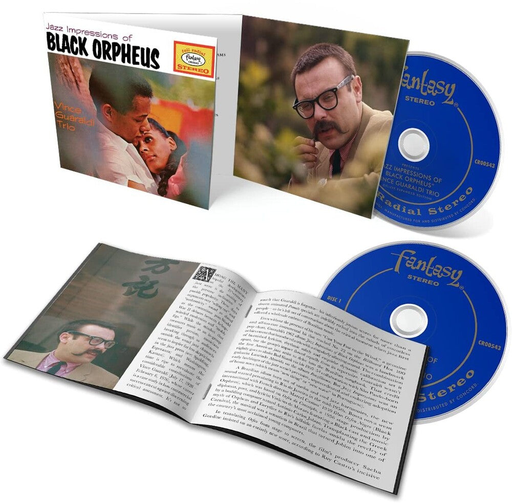 the album cover for Vince Guaraldi Trio - Jazz Impressions Of Black Orpheus: Deluxe Expanded Edition [2CD]